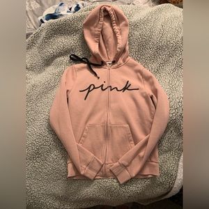 Light pink zip up, new, size Xs
